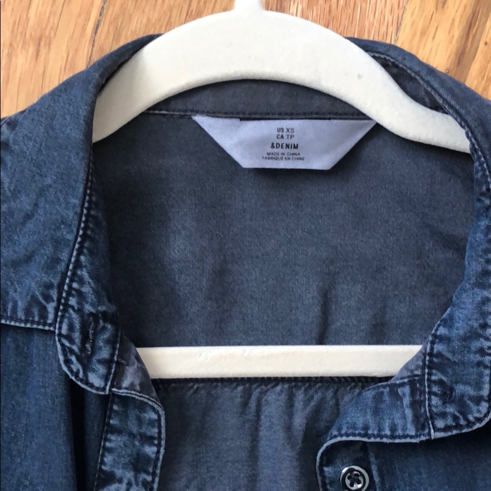 Oversize chambray button down - Picture 2 of 6
